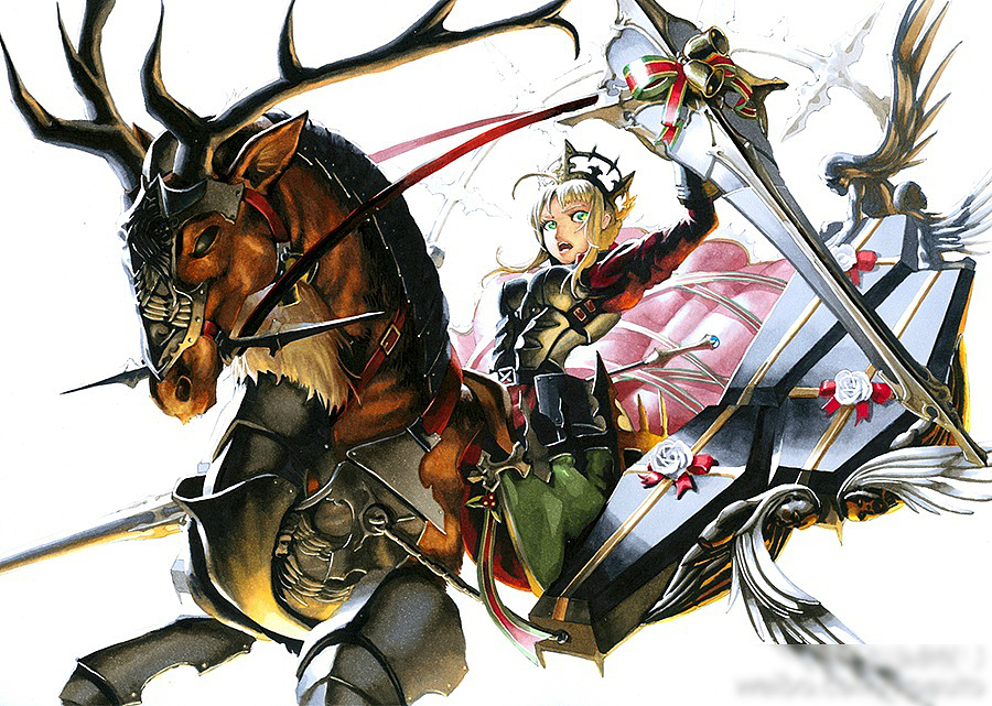 马克笔手绘作品-《骑士王的祝福》