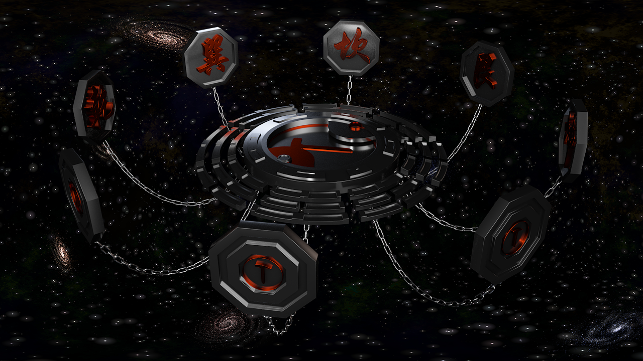 太极八卦科幻场景搭建~~