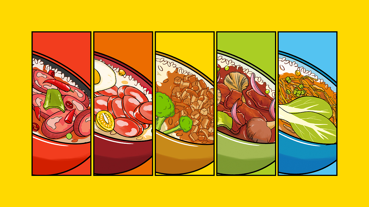 象亚创意☞《幸运小熊—嗨吃熊煲仔饭》设计