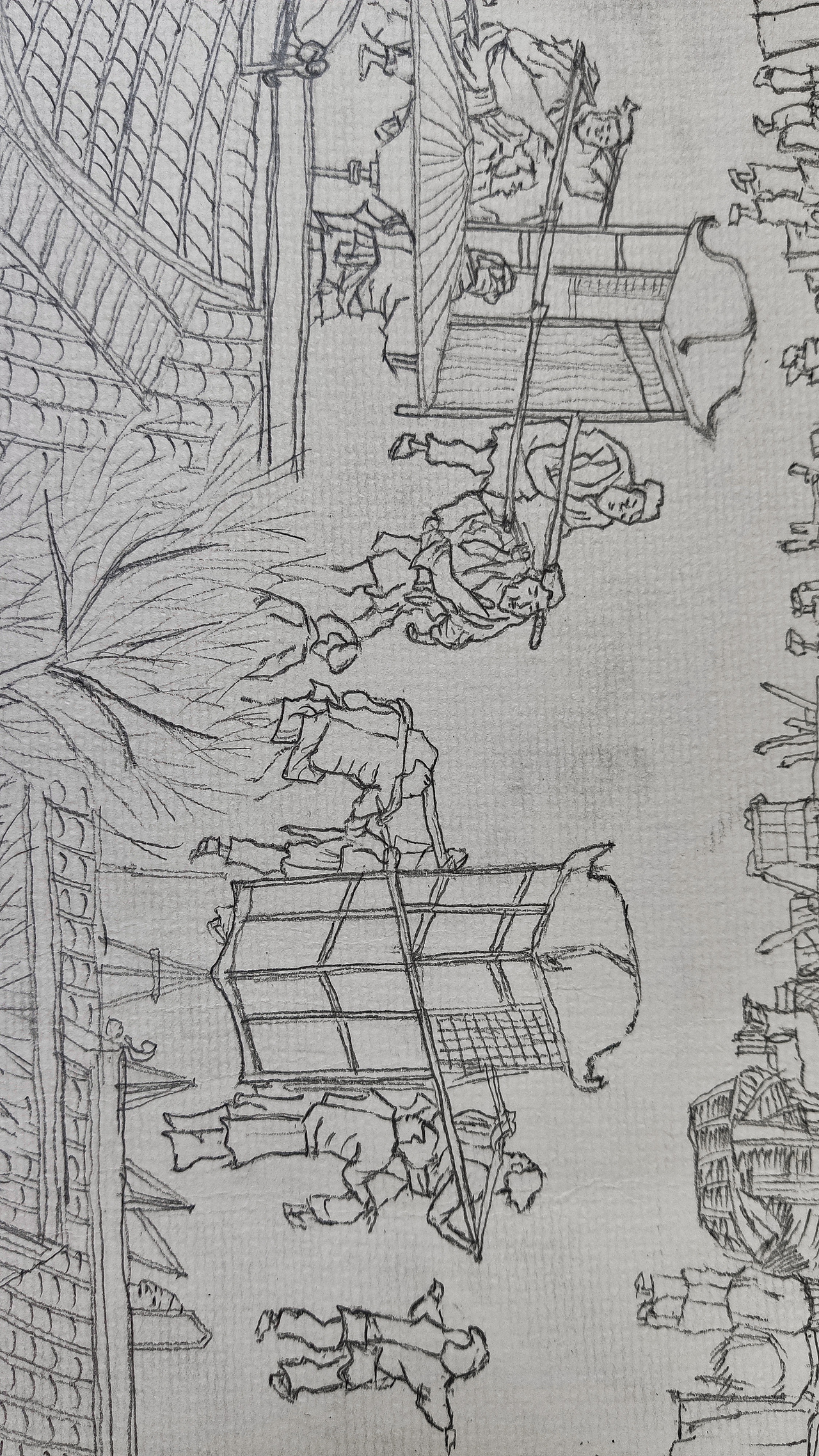 《清明上河图》来图定制绘画（图ZMjE3MTA5OTYw） - 绘画 - 站酷设计师零零后画痴原创素材 - 站酷ZCOOL