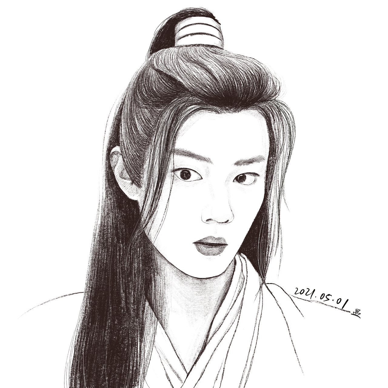 肖战—素描(不商用)