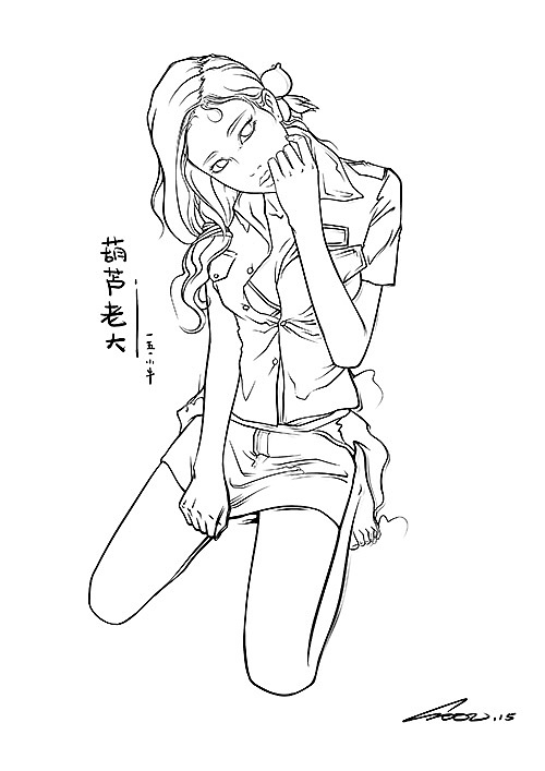 葫芦七姐妹（图ZMzY1NTU1MDQ=） - 新锐潮流插画 - 站酷设计师SOOU小牛原创素材 - 站酷ZCOOL