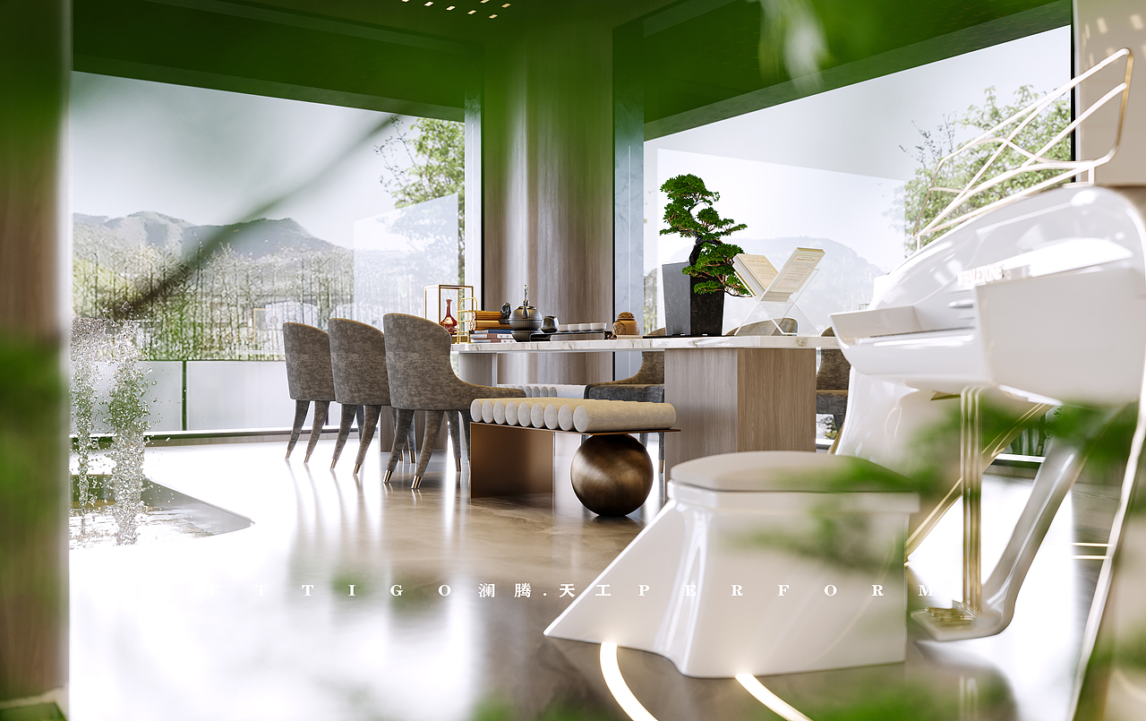 又一套九宫格放不下系列之现代工装售楼部