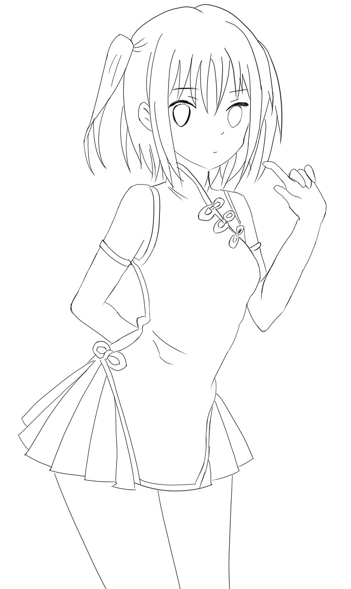 人物临摹线稿|插画|创作习作|lap123 - 临摹作品 - 站酷 (zcool)