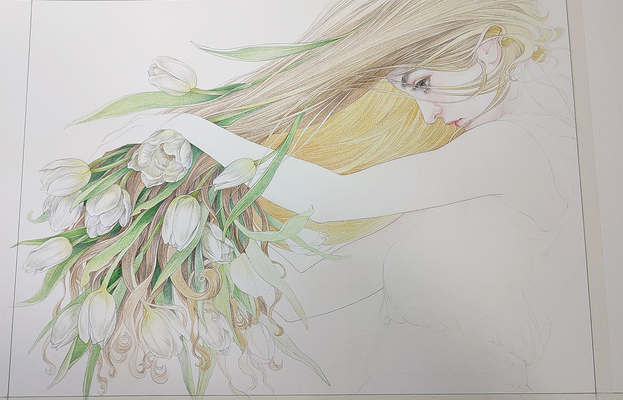 《郁金香》（图ZMjc3NTQwMTcy） - 绘画 - 站酷设计师kekebaby原创素材 - 站酷ZCOOL