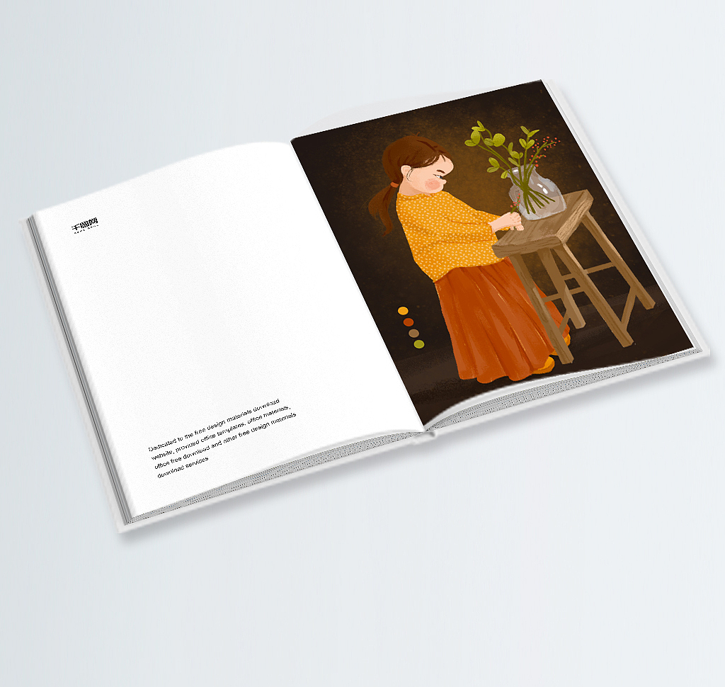 商业插画练习之-站立的女孩