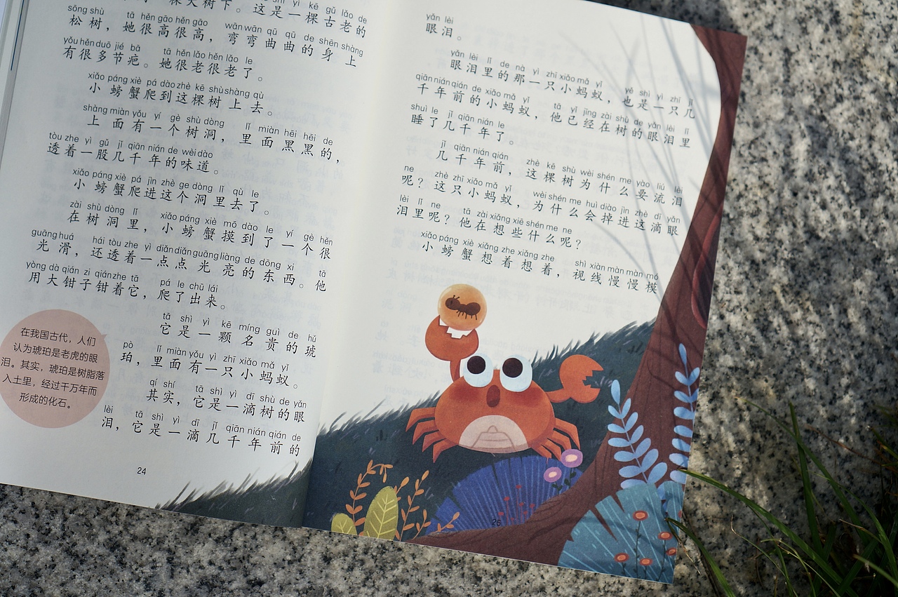 孤独的小螃蟹图书插图