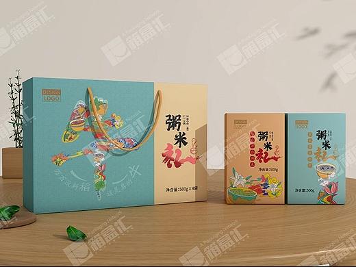 箱盒汇 | ：粥米春节礼盒包装设计