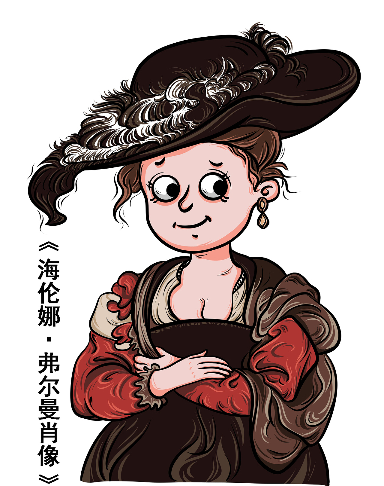 版绘之《世界名画》系列,卡通版头像集齐12张