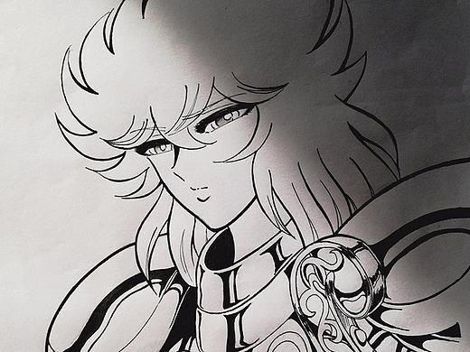 圣斗士天琴座（個(gè)人主頁(yè)-ZMjYwNDA0ODQ=） - 單幅漫畫(huà) - 站酷設(shè)計(jì)師陌槿浮嵐原創(chuàng)素材 - 站酷ZCOOL