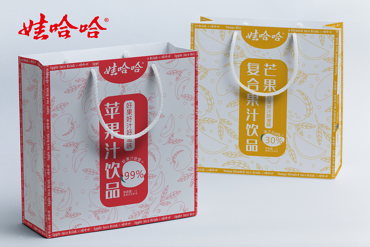 娃哈哈果汁饮料包装