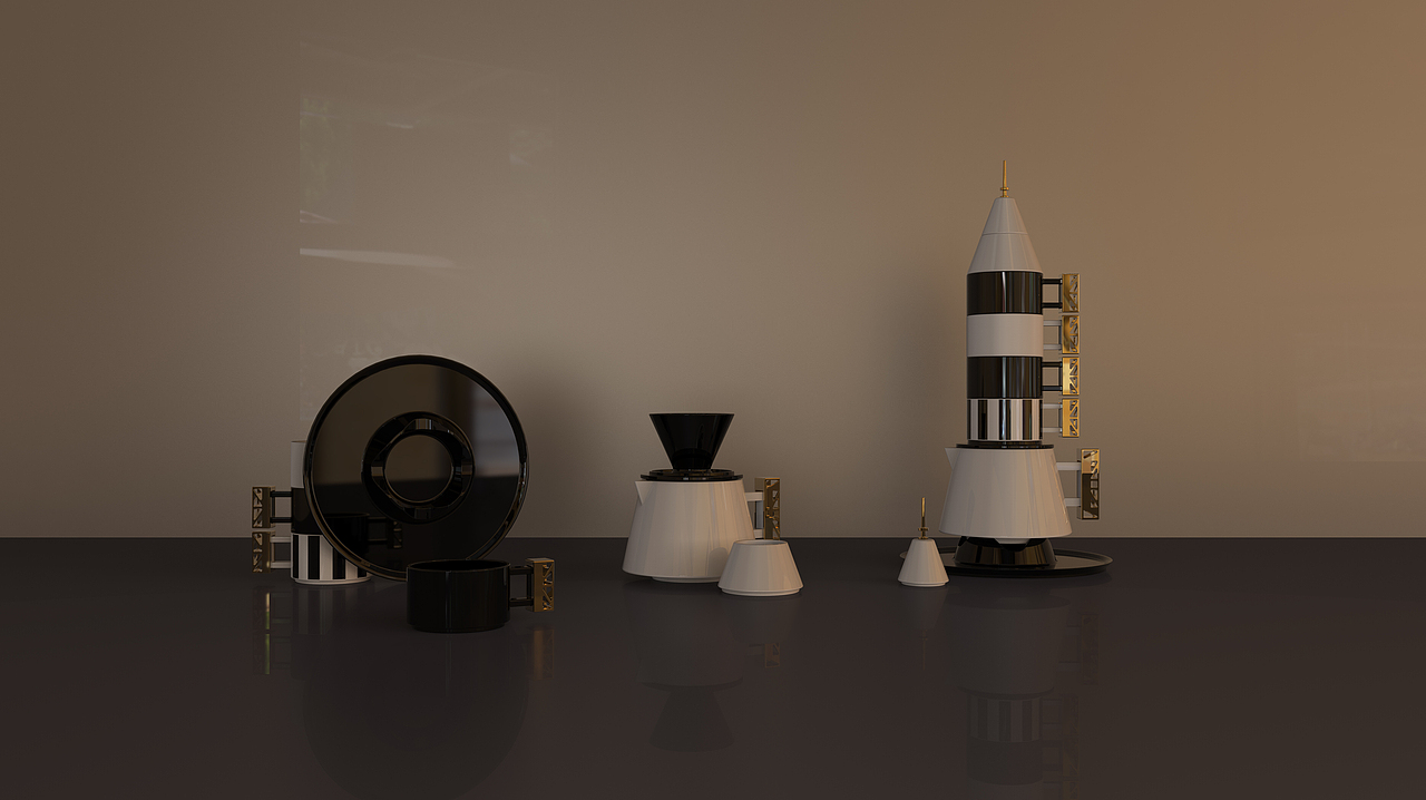 火箭咖啡具套组（图ZMTIzNjQ5MjY4） - 生活用品 - 站酷设计师施罗恩原创素材 - 站酷ZCOOL