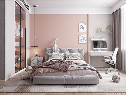 現(xiàn)代簡約臥室（個人主頁-ZNTY3Nzk0Mjg=） - 家裝設(shè)計 - 站酷設(shè)計師做效果圖的小星星原創(chuàng)素材 - 站酷ZCOOL