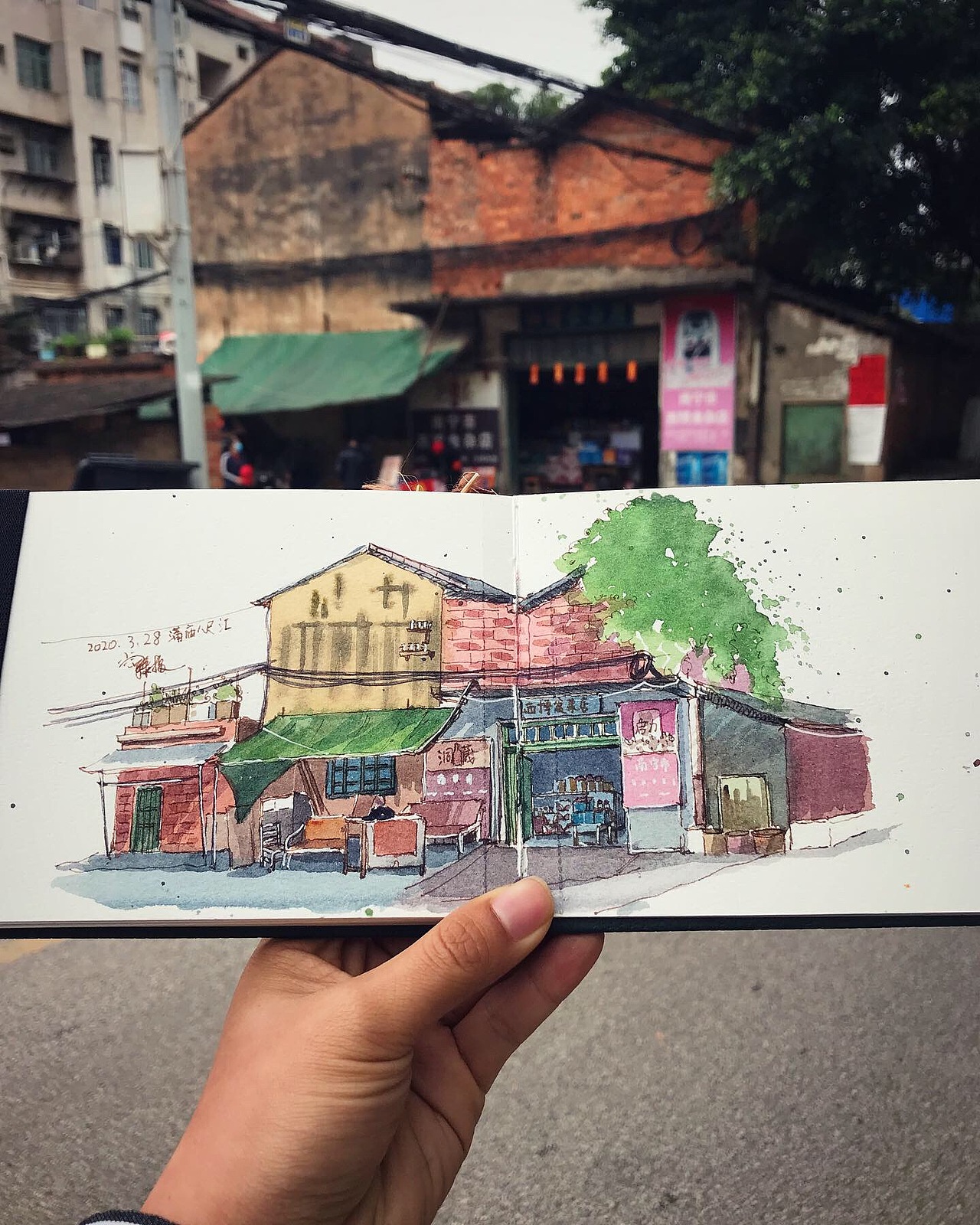 用画笔留住一切美好风景