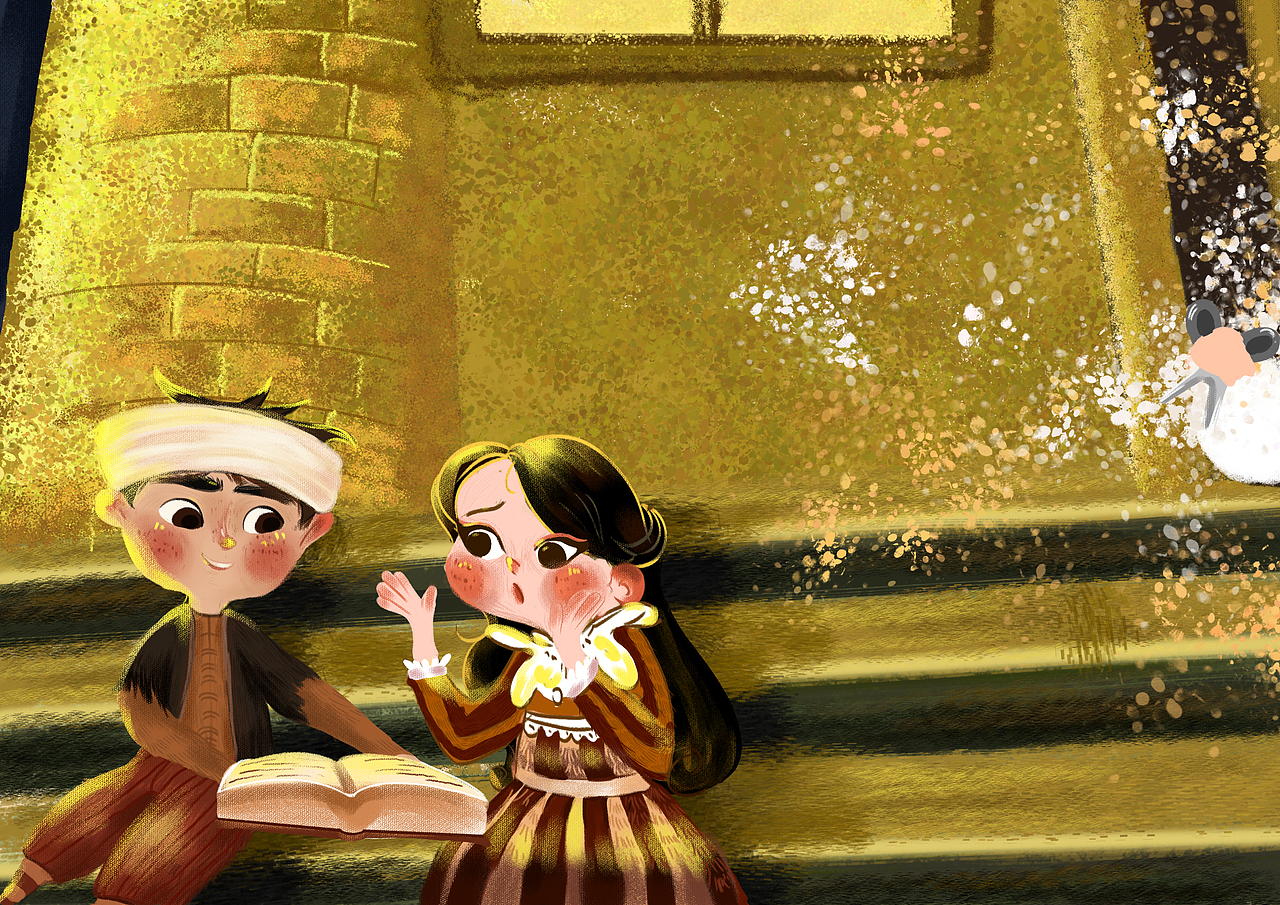 绘本《牧羊少年奇幻之旅》|插画|儿童插画|山栀子在画画_原创作品