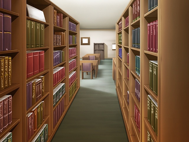 动漫图书馆背景图片