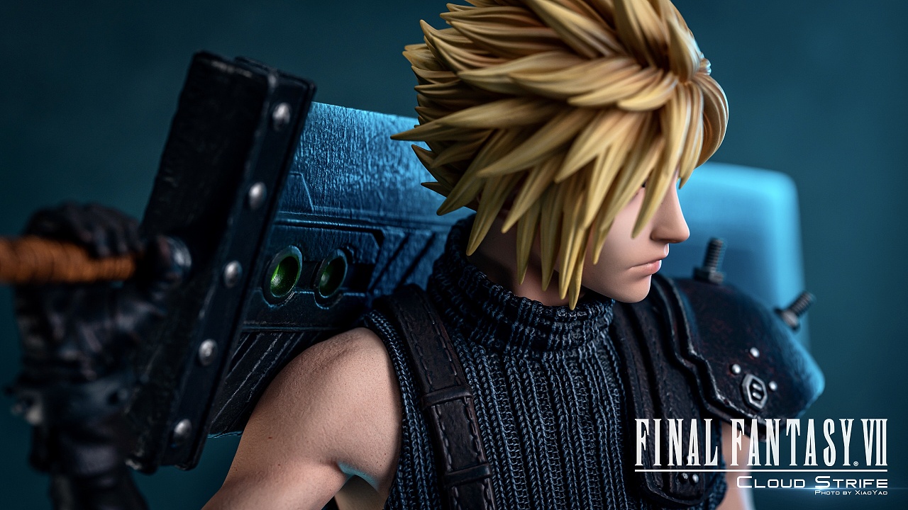 cloud strife雕像摄影