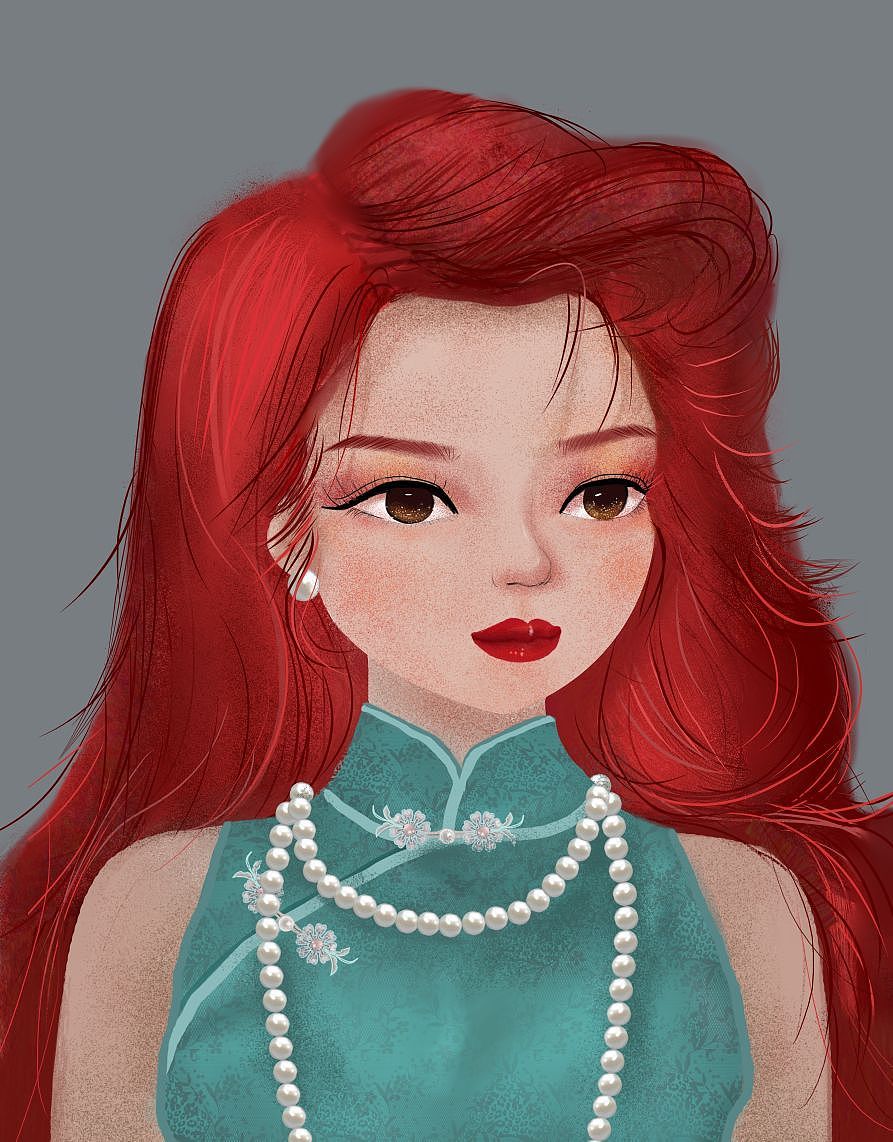 迪士尼公主&中国风|插画|艺术插画|都灵之马xx - 原创作品 - 站酷 (zc