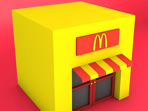 麥當(dāng)勞C4D（個(gè)人主頁(yè)-ZMzkzNzAzNzI=） - 其他UI - 站酷設(shè)計(jì)師張先參原創(chuàng)素材 - 站酷ZCOOL