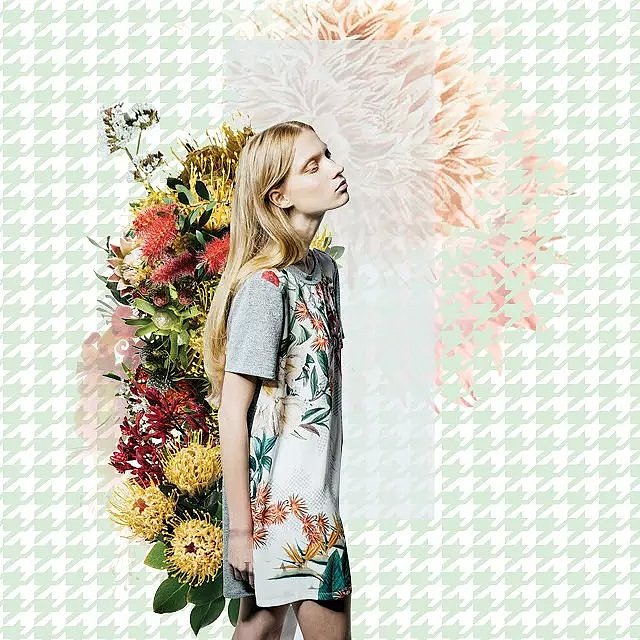 复古花卉主题系列女装花板、图案