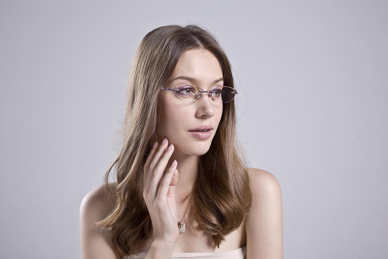 眼镜产品模特展示拍摄