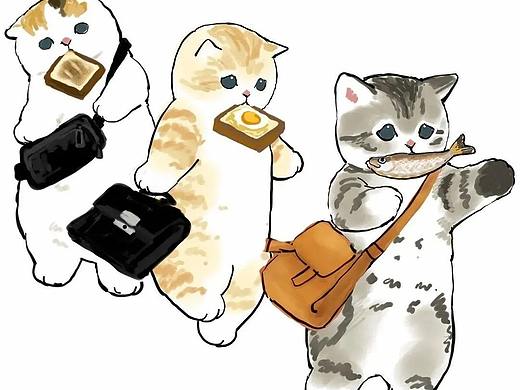当代“打工喵”日常插画萌化心，小丑竟是我自己？？？