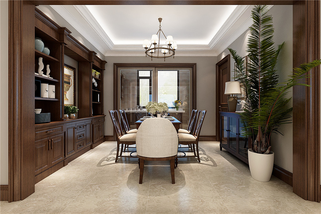 大连装修案例-万科蓝山-美式-260㎡