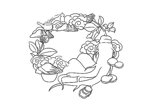 人参插画