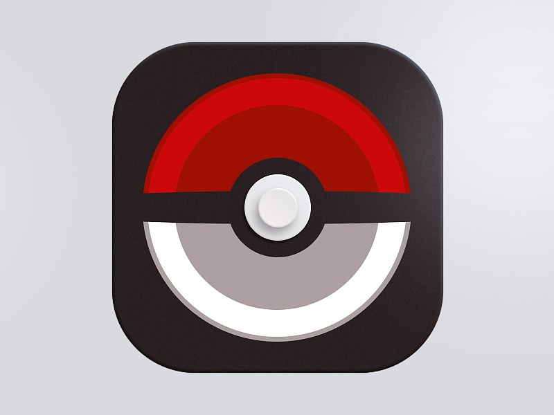 神奇宝贝 精灵球立体质感图标练习