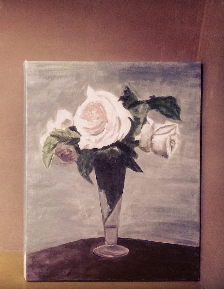 含苞的娇艳-油画作品（图ZMTM1NDM1NzI0） - 绘画 - 站酷设计师ViroWang原创素材 - 站酷ZCOOL