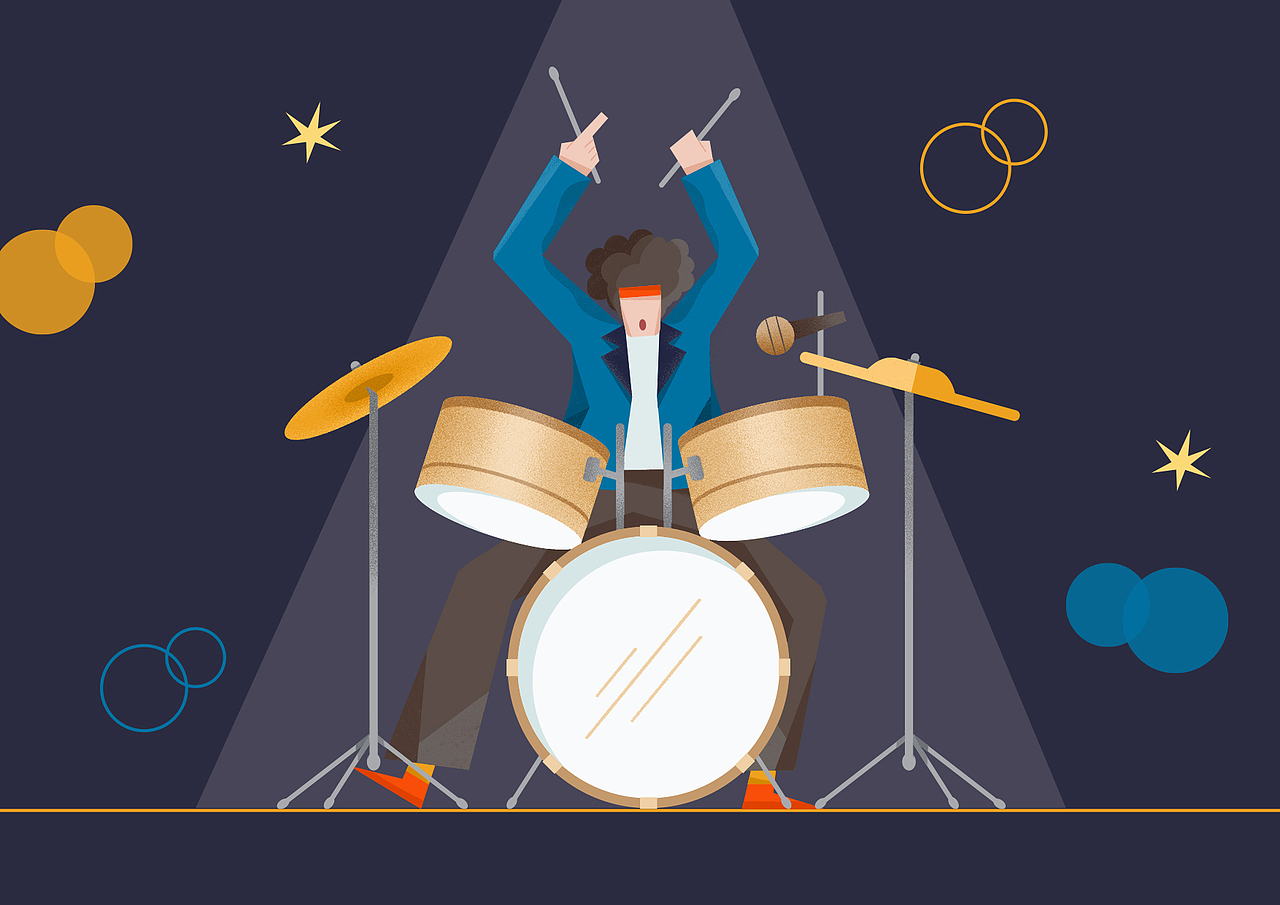 乐队的夏天（图ZMjEzNTc4NzUy） - 创作习作 - 站酷设计师木果LuccaM原创素材 - 站酷ZCOOL