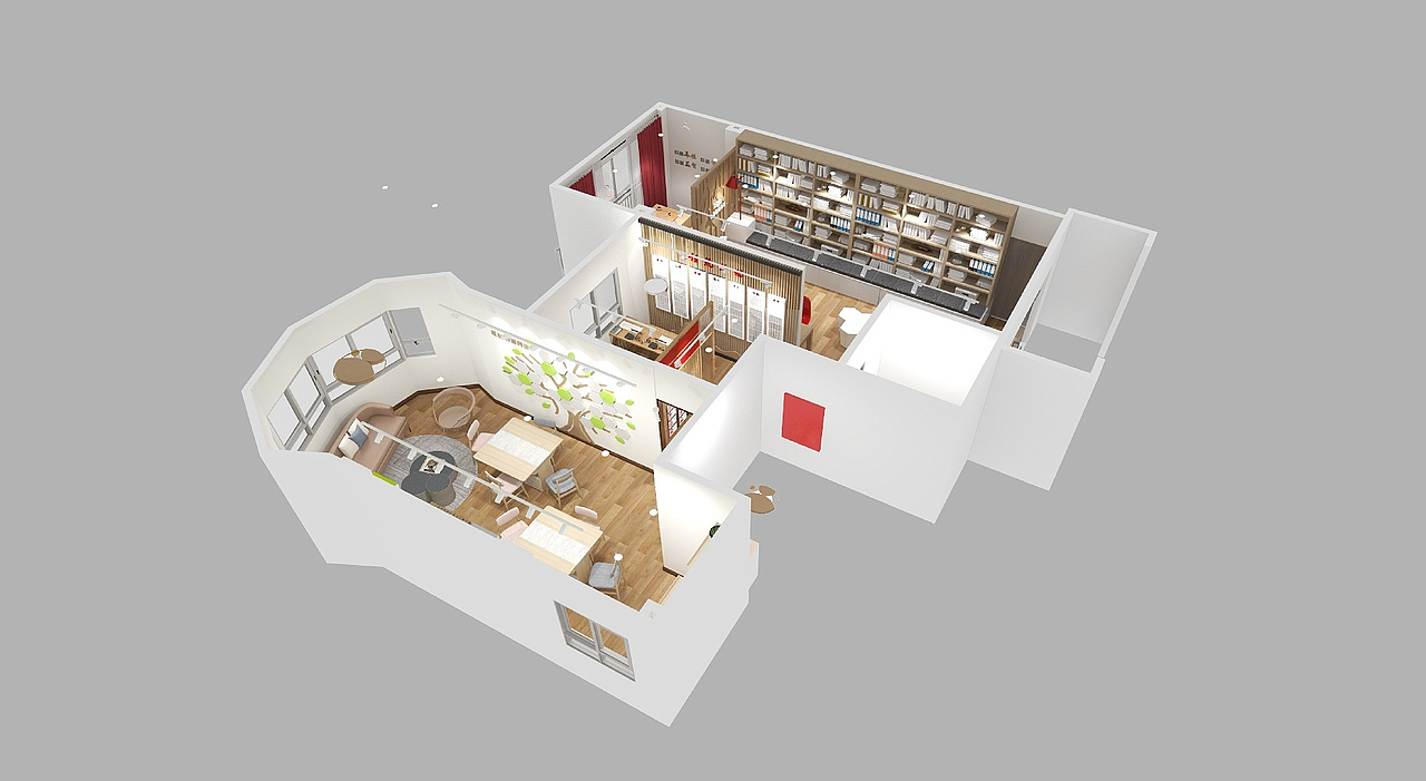 社区党建活动室 展厅