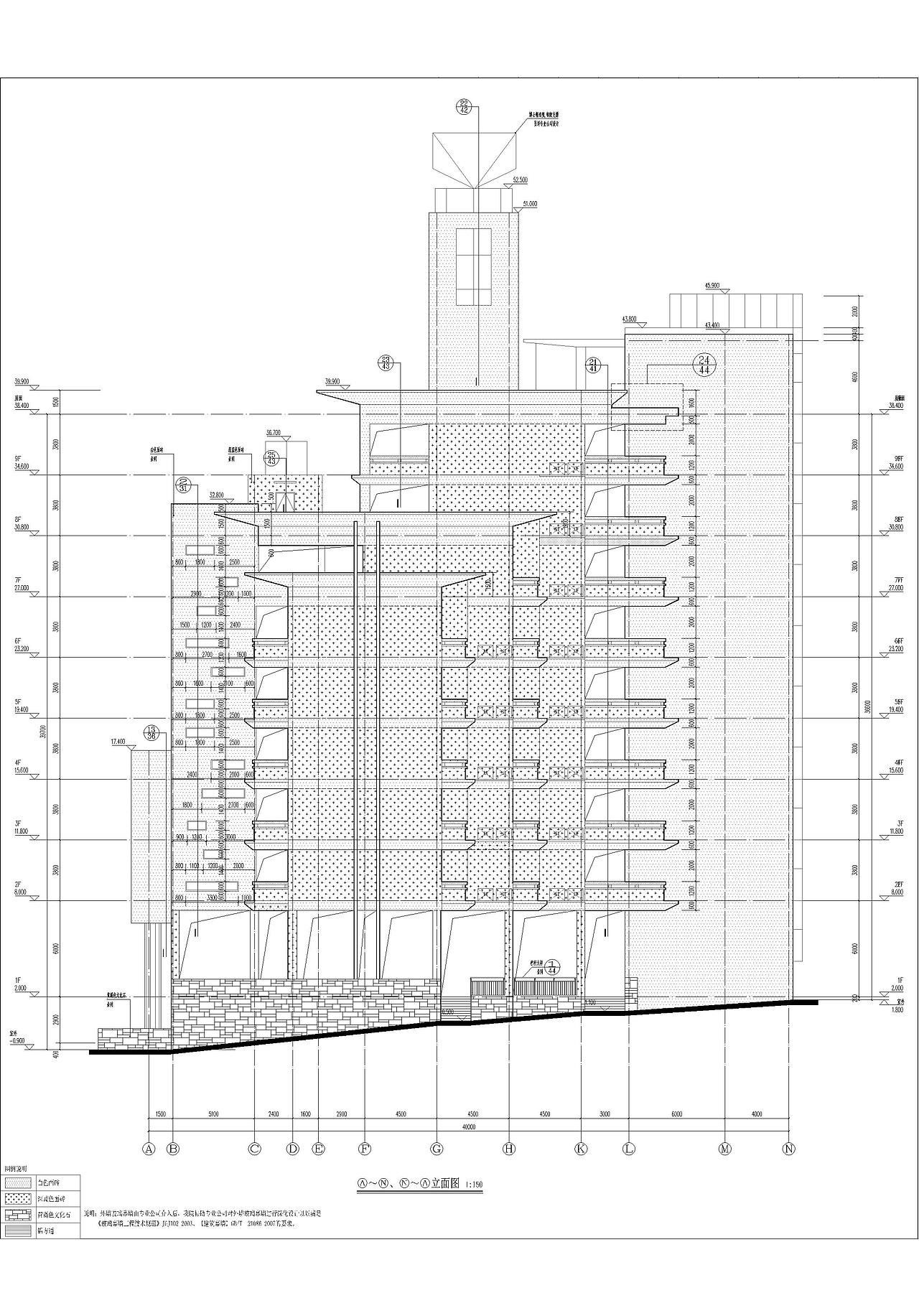 *(土建施工图设计)学校综合楼建筑设计