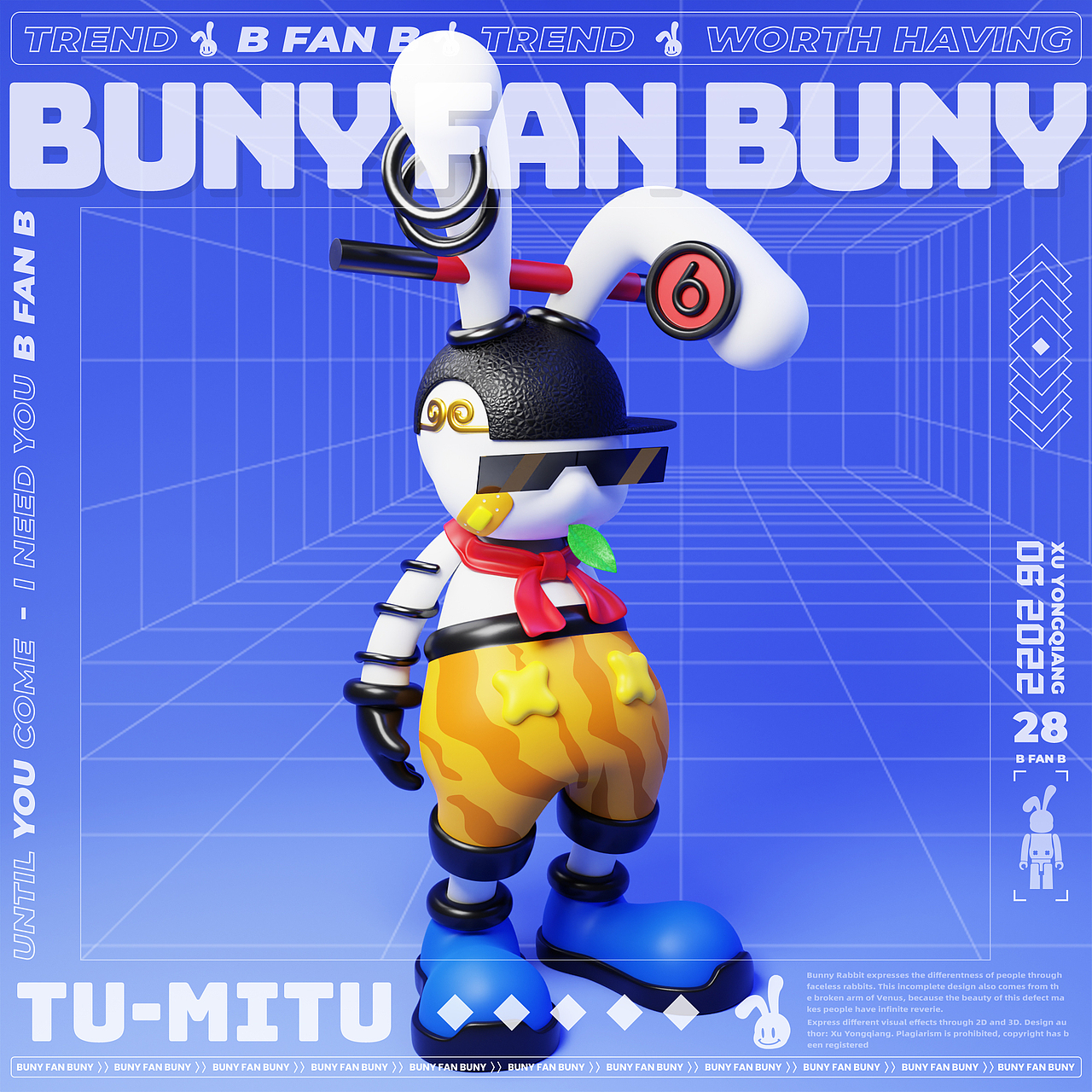 NFT-潮玩-结合BUNY FAN BUNY 兔迷兔西游记宇宙系列（图ZMzE0MTkwOTky） - 人物/生物 - 站酷设计师徐坦斯原创素材 - 站酷ZCOOL