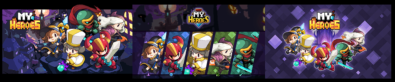 R2Games项目作品-《My Heroes》像素风格(2018-2019)