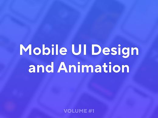 Mobile UI UX and Animation Design