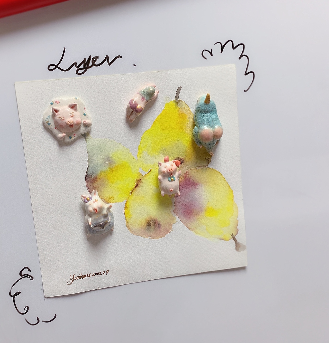 原创手工自制石塑粘土摆件胸针饰品磁贴（图ZMTY1MDk4NzQw） - 其他手工艺 - 站酷设计师土木o木原创素材 - 站酷ZCOOL