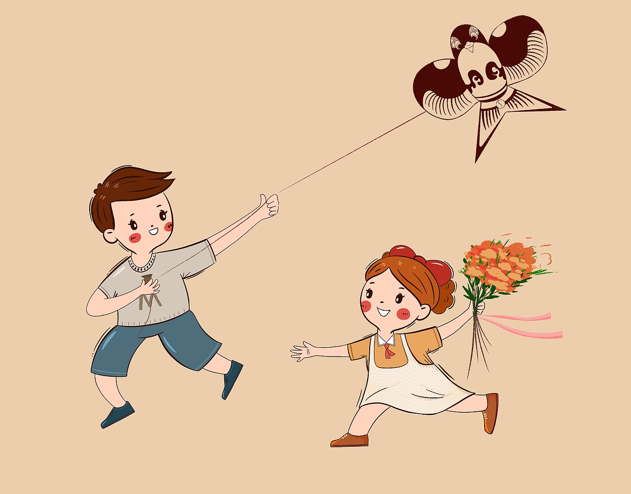 一组关于爱的插画（图ZMzAzNTIxMzA0） - 商业插画 - 站酷设计师小猪插画原创素材 - 站酷ZCOOL