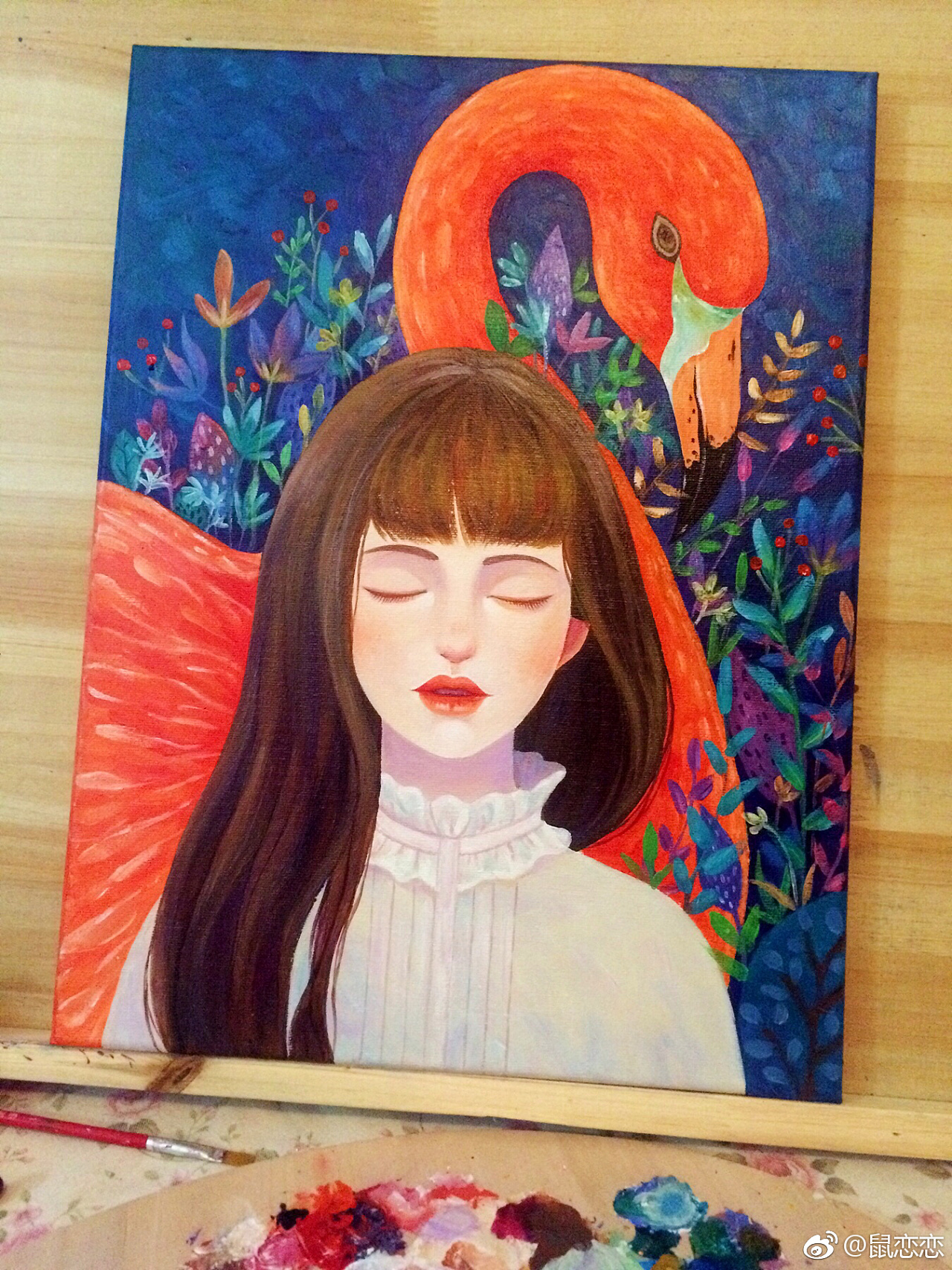 丙烯画第五幅|插画|创作习作|尤砂乞 - 原创作品 - 站酷 (zcool)