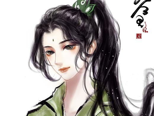 水墨风原创插画头像 低价可约（个人主页-ZMzY1NTY1Mjg=） - 商业插画 - 站酷设计师谷里画鱼原创素材 - 站酷ZCOOL