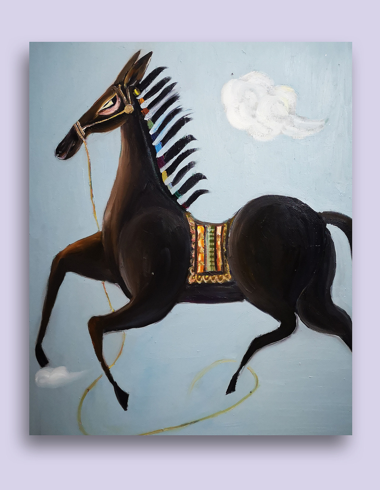 中国马 属马马 小马 小马珍珠 马儿 神马都是浮云 油画马 插画马 手绘