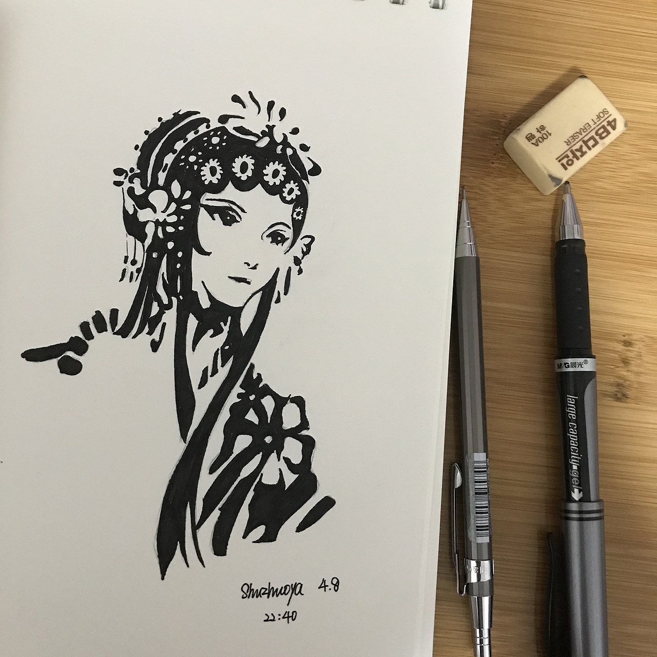 黑白画（图ZMTUzNTc4NTQ4） - 艺术插画 - 站酷设计师娅子er原创素材 - 站酷ZCOOL