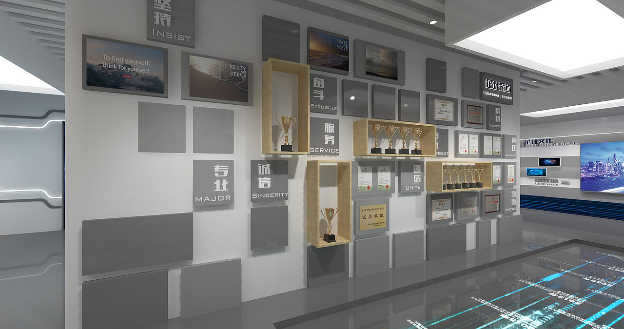 信息安全科技馆（图ZMjI4ODQ0MjEy） - 展陈设计 - 站酷设计师简单幽默先生原创素材 - 站酷ZCOOL