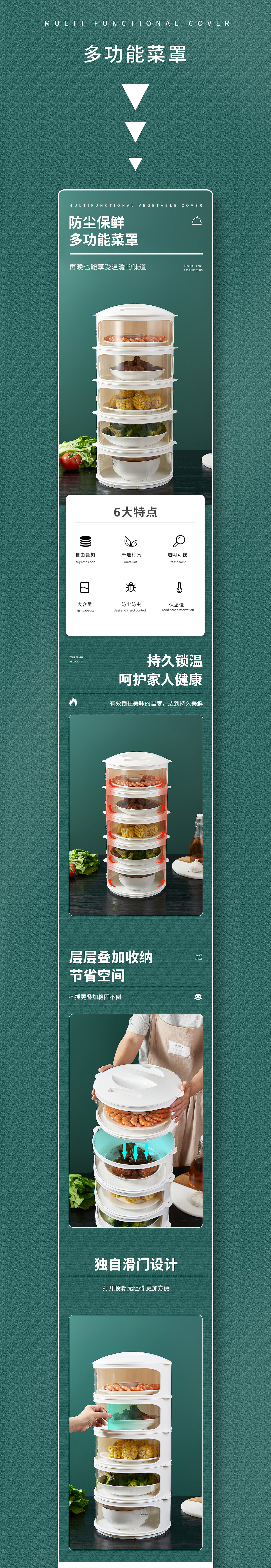 多功能菜罩详情页