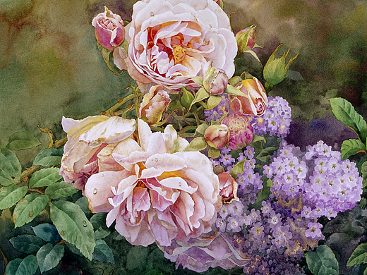 花花世界（水彩玫瑰花）
