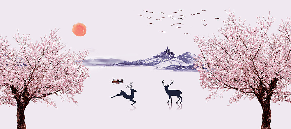 2022新山水（图ZMjc2NTU0OTQ4） - 生活用品 - 站酷设计师新中式纱画图库原创素材 - 站酷ZCOOL