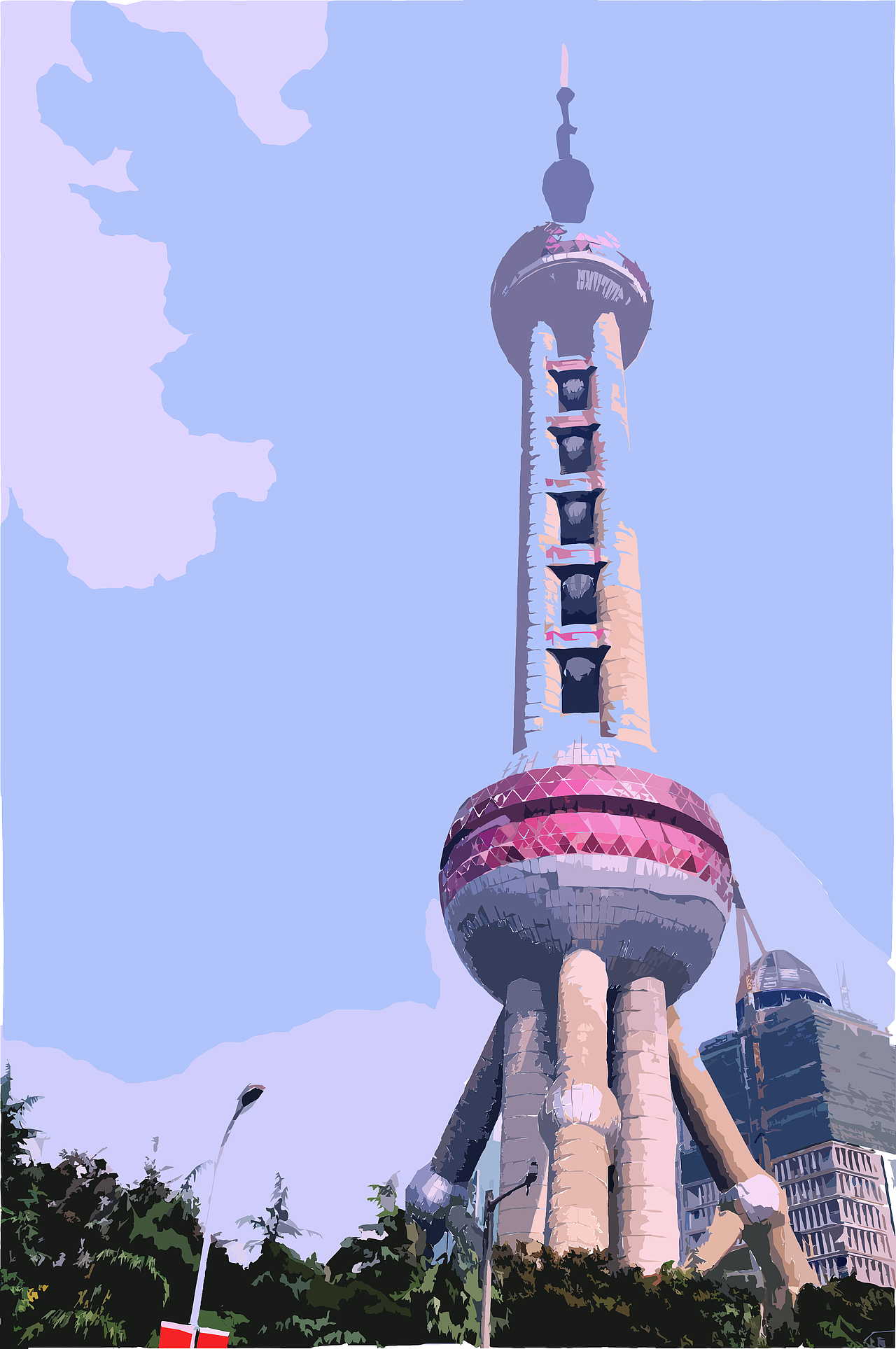 东方明珠（图ZNzMwMDk2NDQ=） - 闪屏/壁纸 - 站酷设计师苹鑫而崙原创素材 - 站酷ZCOOL