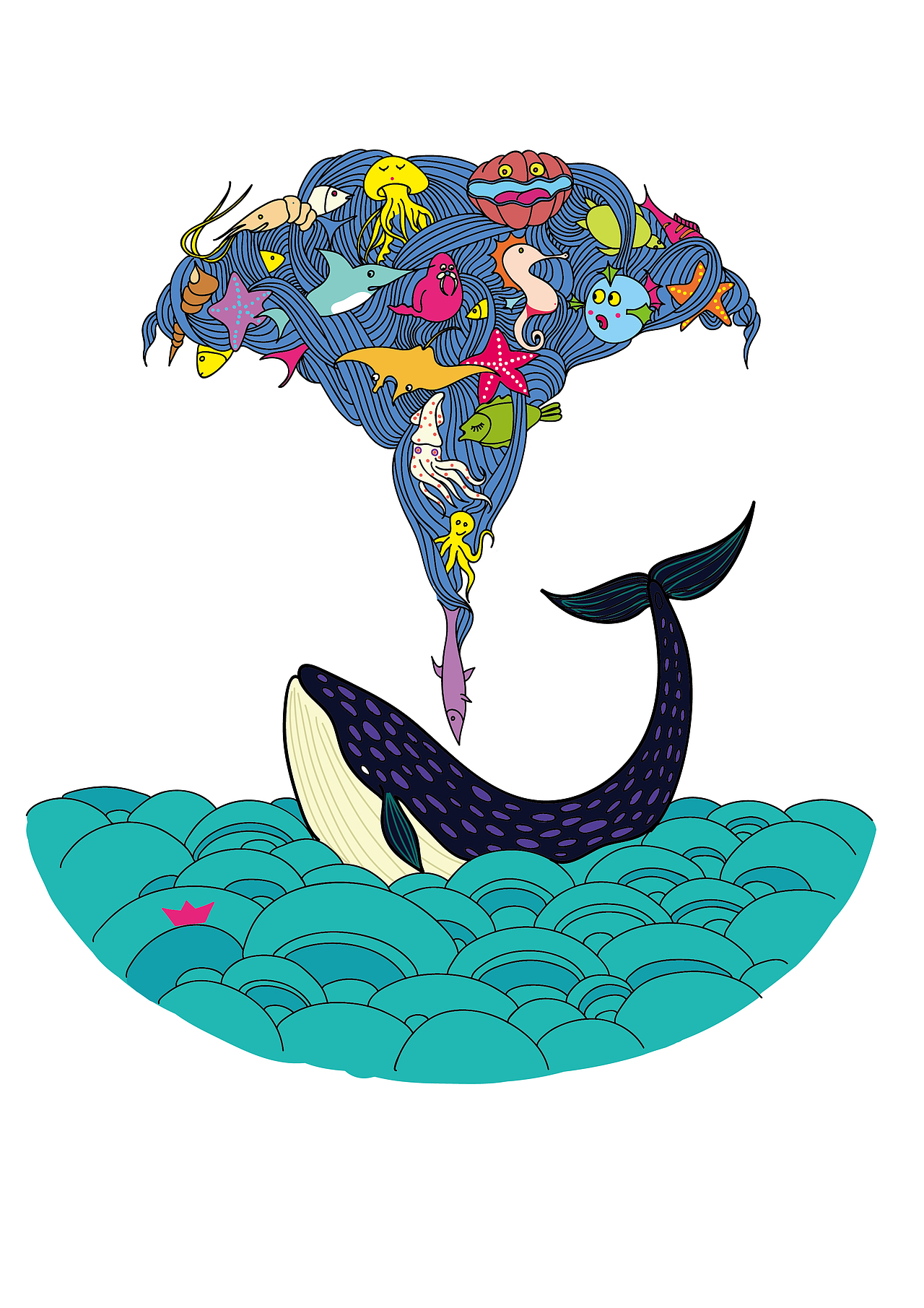 海底世界（图ZOTQ5MDcyNTI=） - 商业插画 - 站酷设计师贤一先生原创素材 - 站酷ZCOOL