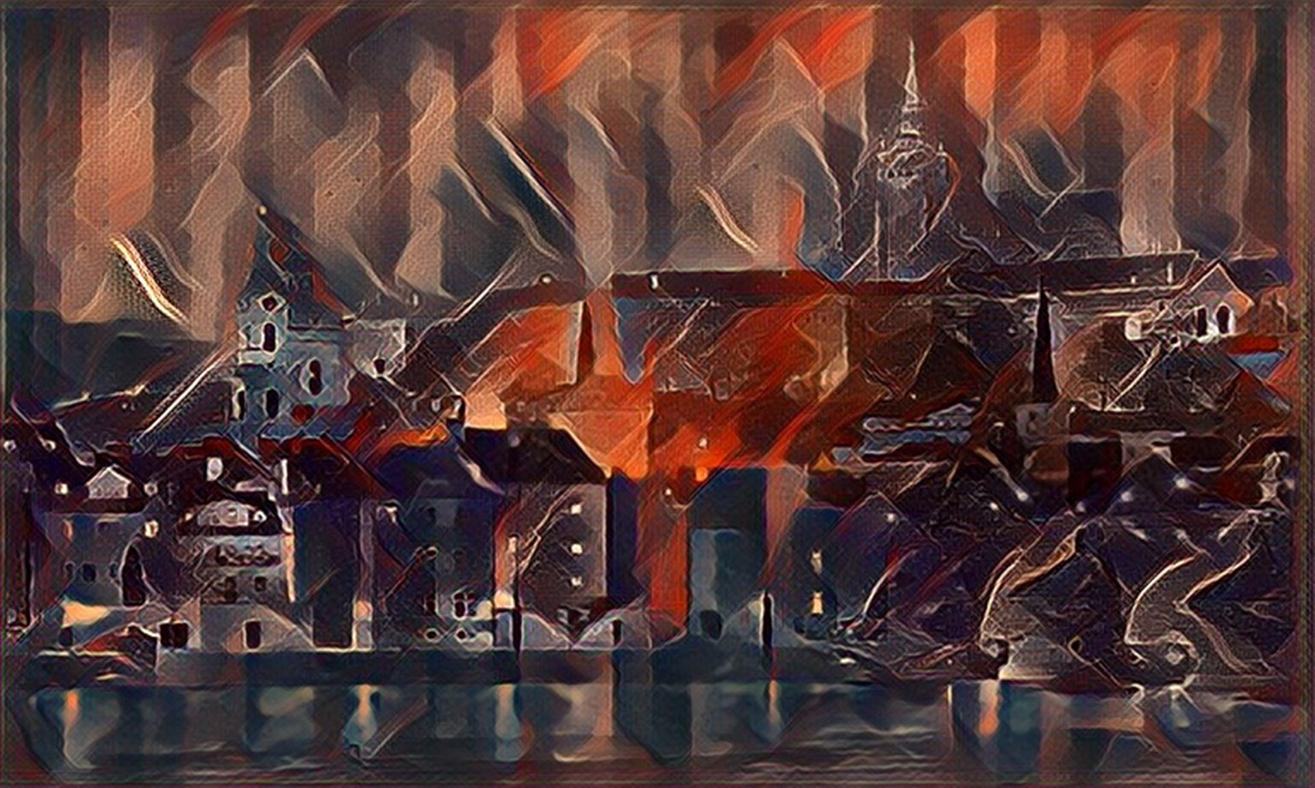 重彩工业抽象|纯艺术|版画|horus2019 - 原创作品 - 站酷 (zcool)