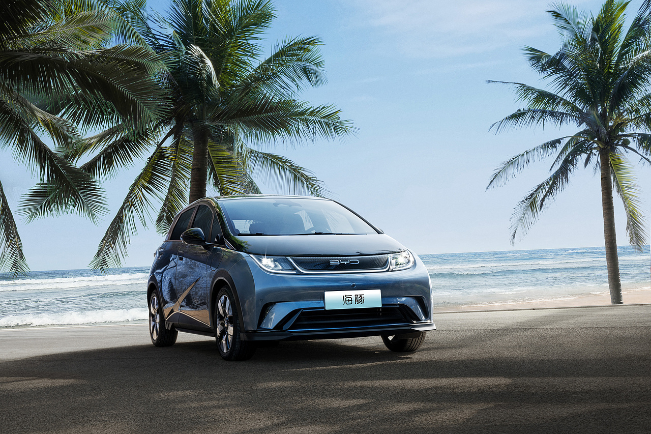 比亚迪海豚汽车-海南拍摄（已出街）